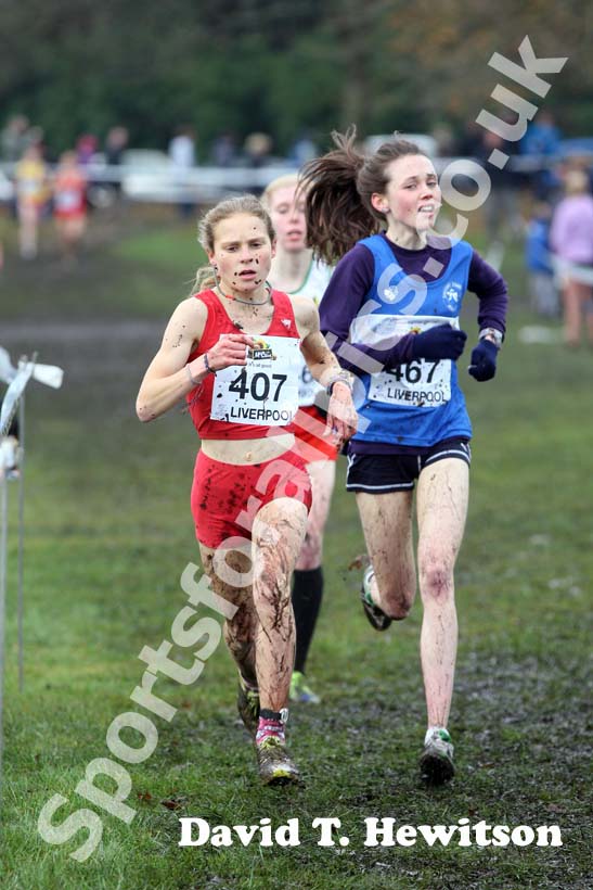 Bobby Clay winner of the under-17s womens,  2012 McCain Liverpool Cross Challenge.